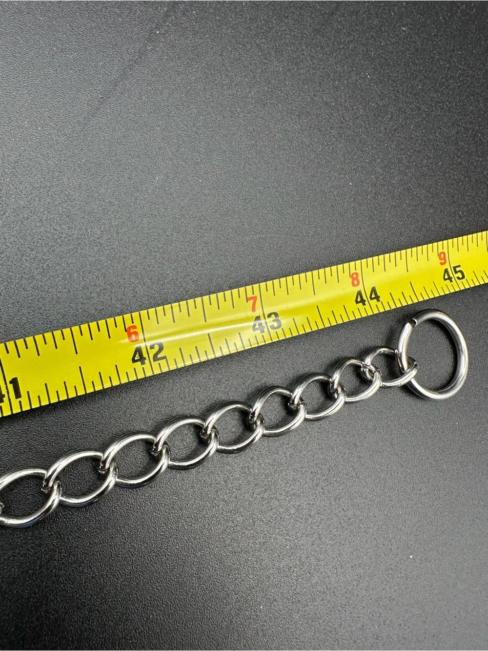 Equestrian Chain Belt – Silver Tone Snaffle Bit Links, Adjustable 33